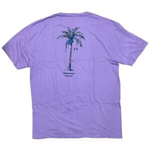 Rip Curl Men's T-Shirt Joshua Bahamas Short Sleeve Crewneck Tee in Lavender